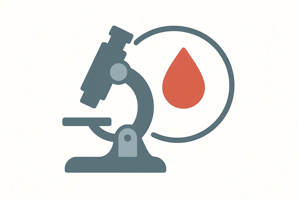 Illustration Vitalblutdiagnostik – Gesundheit im Blut sichtbar machen