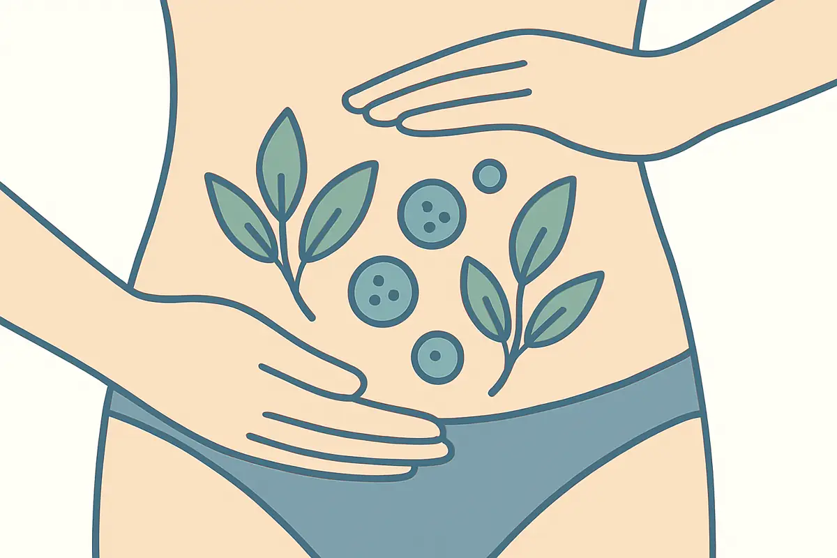 Illustration Darmgesundheit – gesunde Darmflora