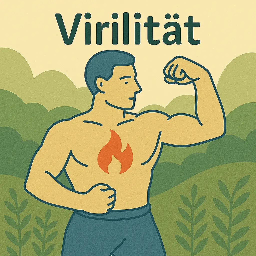 Illustration Virilität – natürliche Kraft und Vitalität