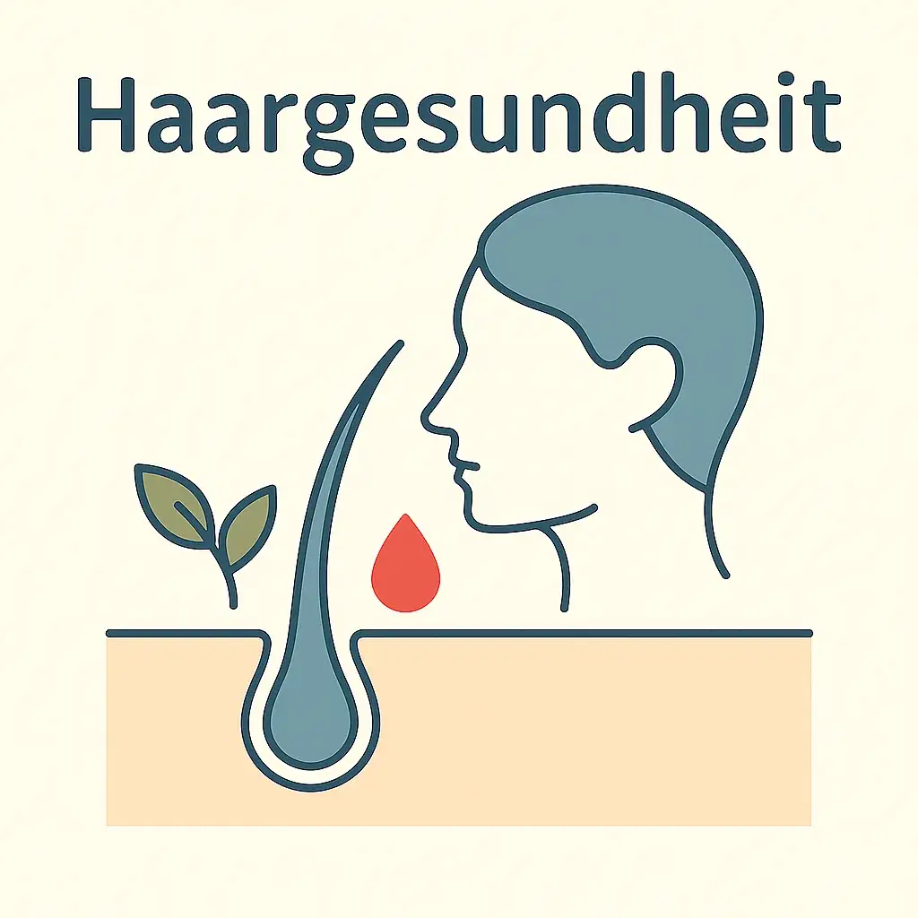 Illustration Haargesundheit – Haarwachstum und natürliche Pflege