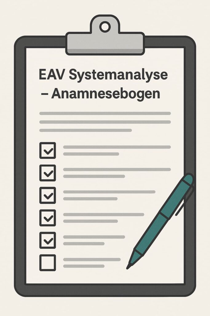 EAV Systemanalyse Anamnesebogen (Symbolbild)