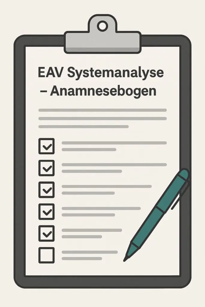 EAV Systemanalyse Anamnesebogen (Symbolbild)