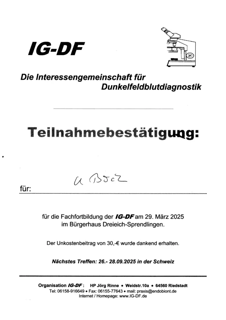 IG-FD Fachfortbildung 02/25